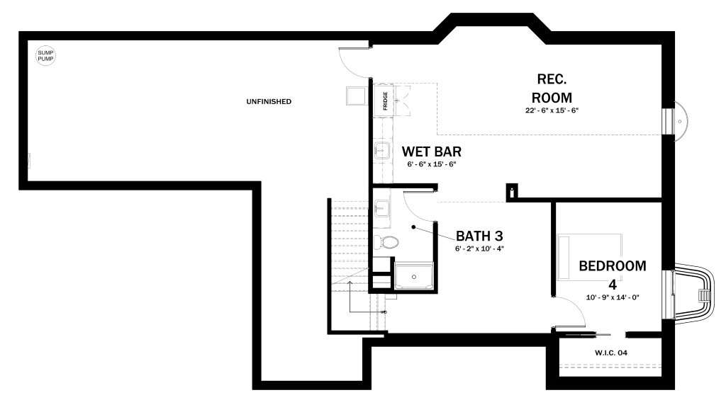 Freedom IV Boyer - BROUCHER PLANS - Floor Plan - BROCHURE_FINISHED BASEMENT