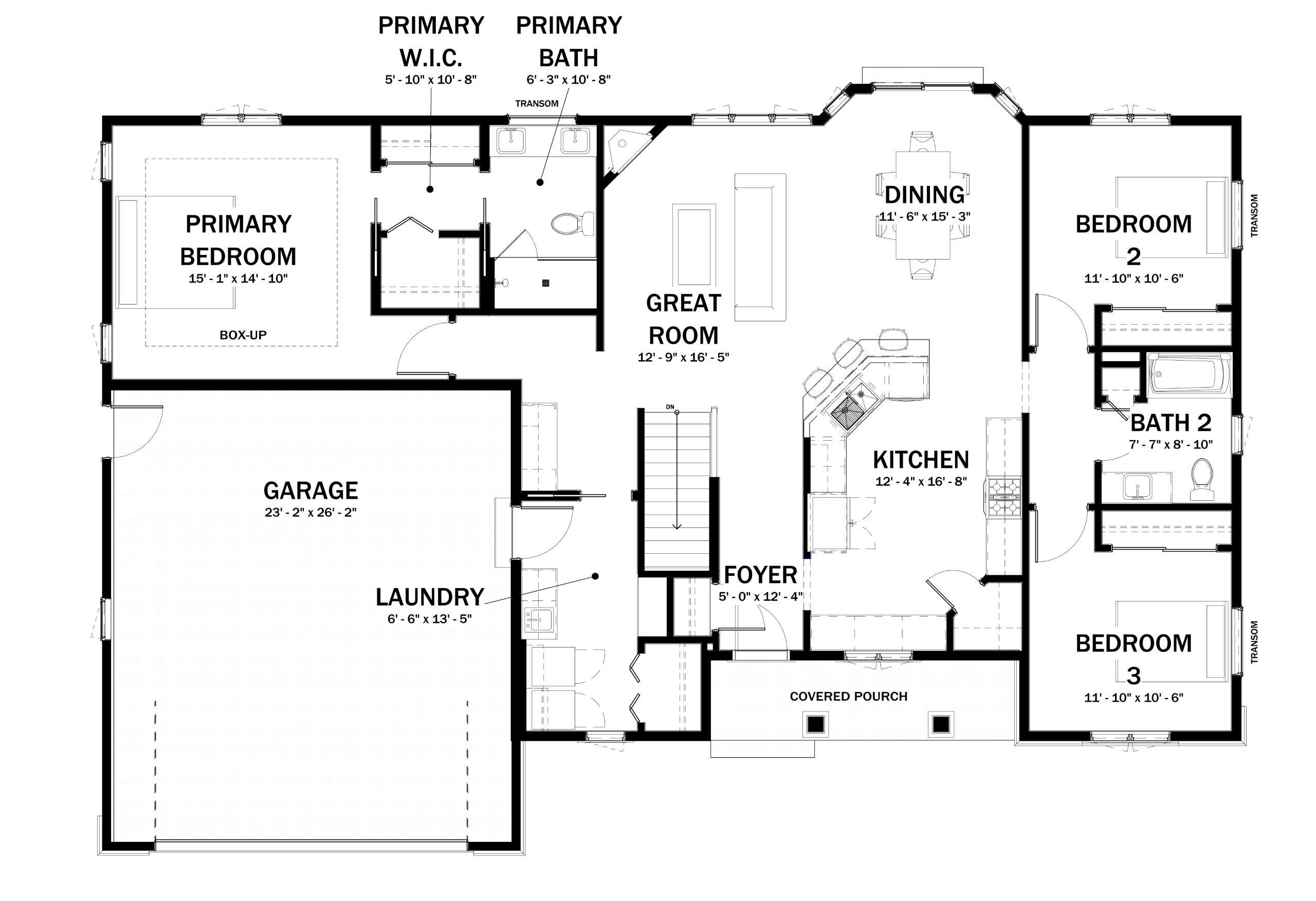 Freedom IV Boyer - BROUCHER PLANS - Floor Plan - BROCHURE_FIRST FLOOR Freedom III Floor plan